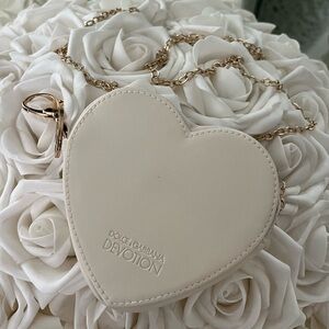 Dolce & Gabbana  Heart crossbody bag charm keychain coin pouch